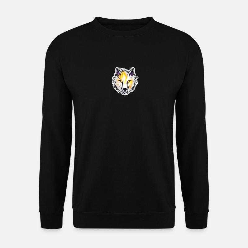 Loup - Illustration - Sweat-shirt Unisexe - noir