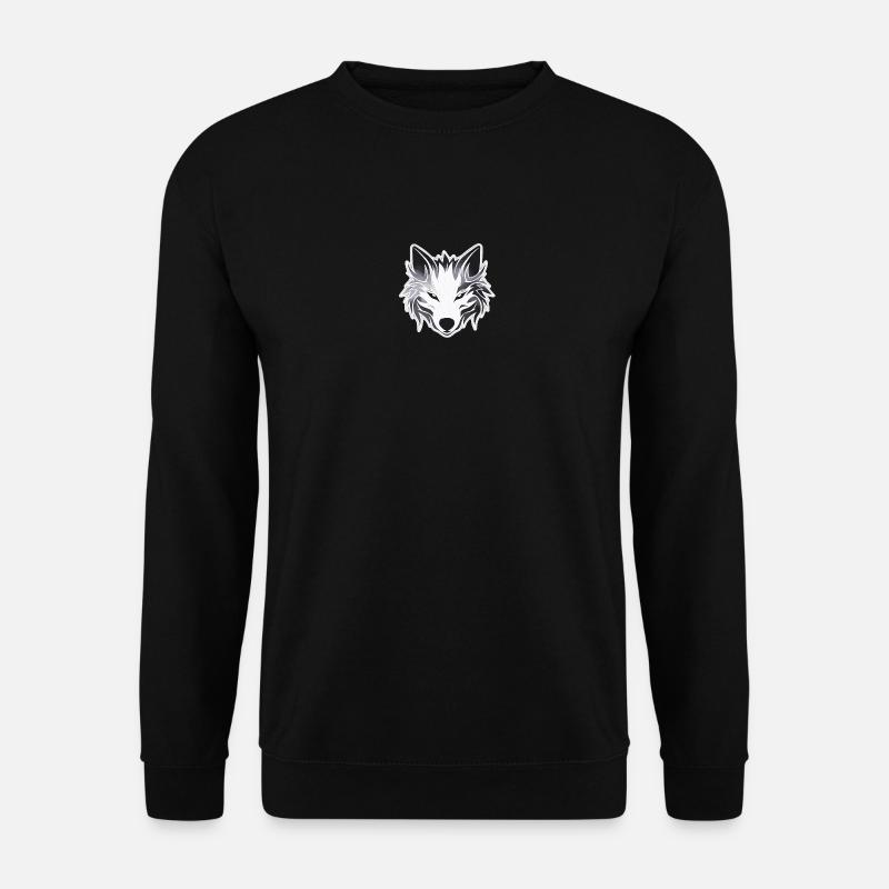 Wolf - Illustration - Unisex Sweatshirt - black