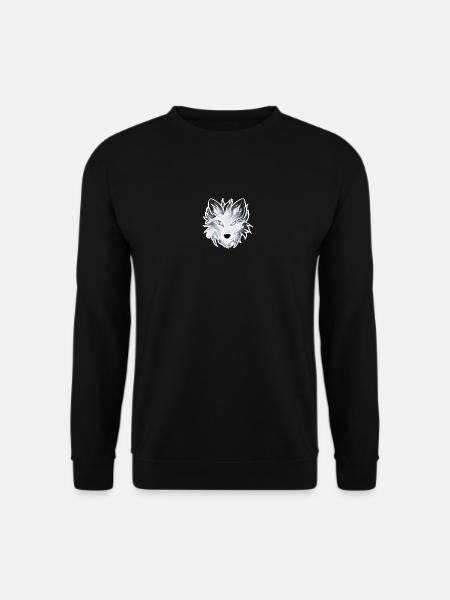 Wolf - Illustration - Unisex Sweatshirt - black