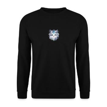 Chat - illustration - Sweat-shirt Unisexe - noir - Devant - Alina (178cm) & Michal (187cm)