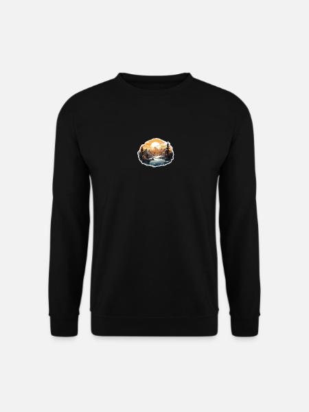 Paysage - Illustration - Sweat-shirt Unisexe - noir