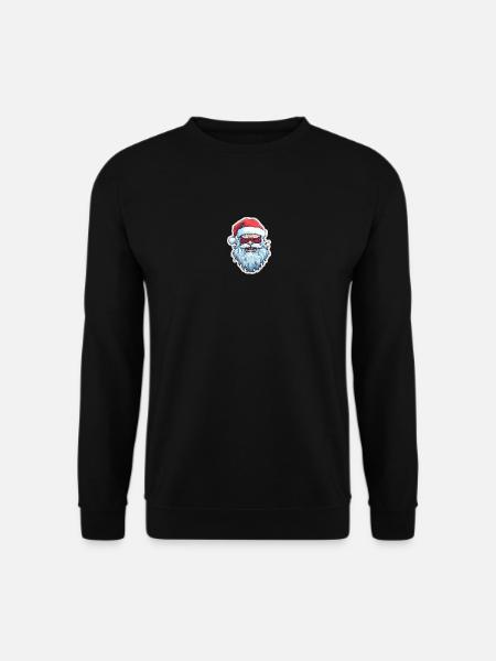 Santa Claus - illustration - Unisex Sweatshirt - black