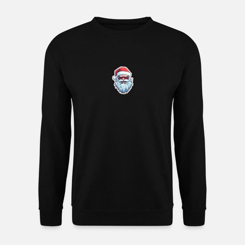 Weihnachtsmann - Illustration - Unisex Pullover - Schwarz