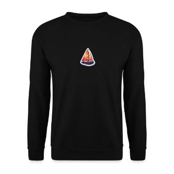 Sailboat - illustration - Unisex Sweatshirt - black - Front - Alina (178cm) & Michal (187cm)