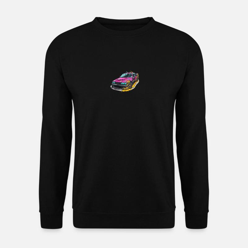 Auto - Illustration - Unisex Pullover - Schwarz