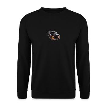 Car - Illustration - Unisex Sweatshirt - black - Front - Alina (178cm) & Michal (187cm)