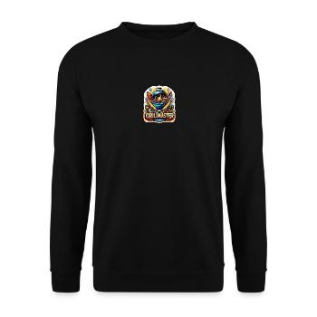 GrillMaster - Grill Illustration - Unisex Sweatshirt - black - Front - Alina (178cm) & Michal (187cm)