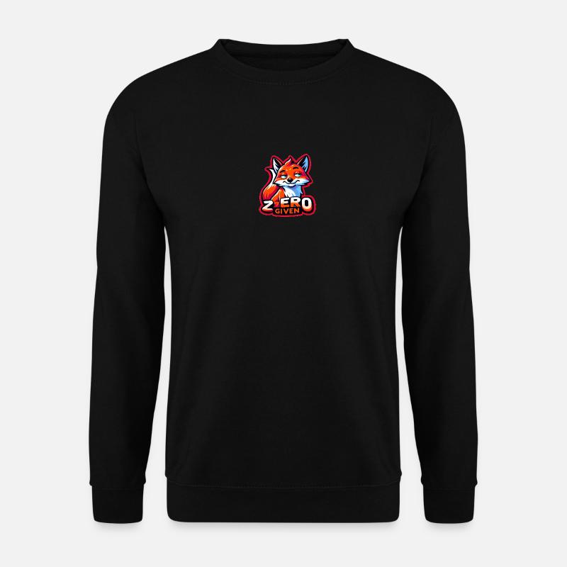 Zero Given - Fuchs Illustration - Unisex Pullover - Schwarz