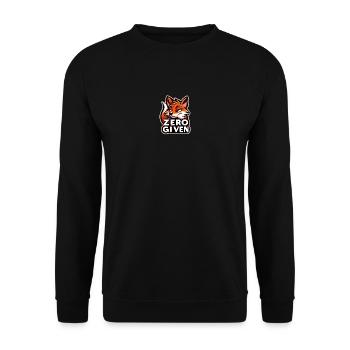 Zéro donné - Illustration de renard - Sweat-shirt Unisexe - noir - Devant - Alina (178cm) & Michal (187cm)