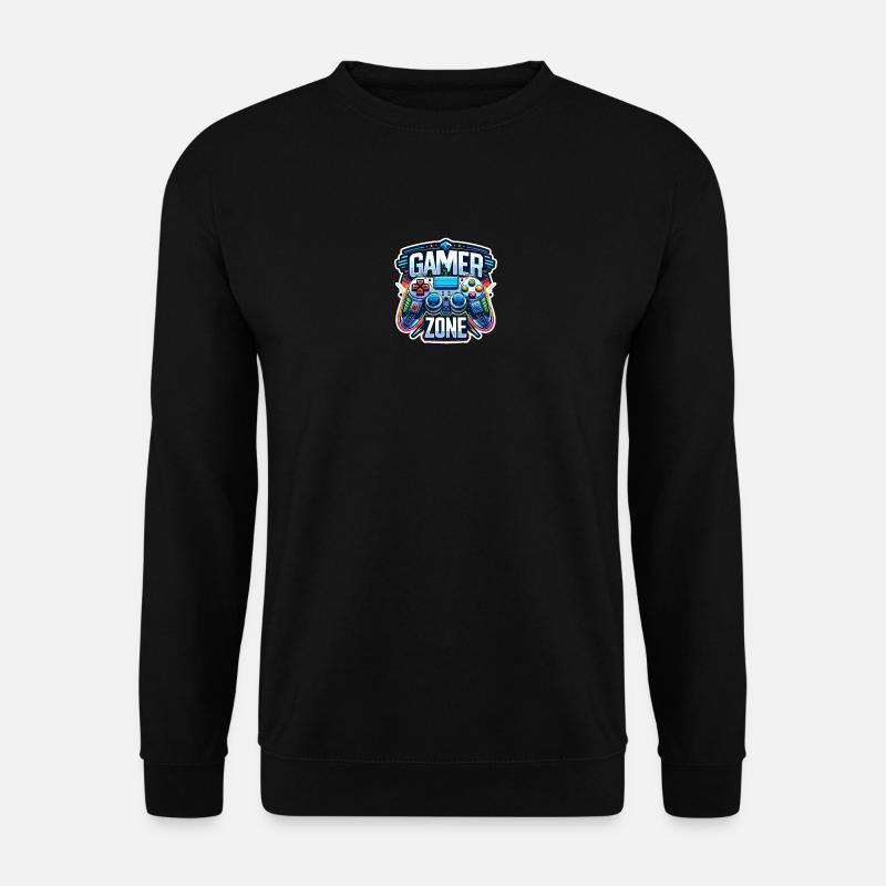 Gamer Zone - Controller Illustration - Unisex Pullover - Schwarz
