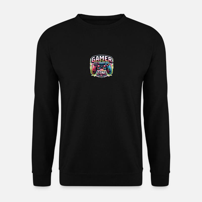 Gamer Zone - Controller Illustration - Unisex Sweatshirt - black