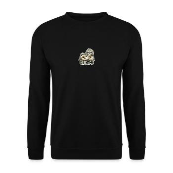 Chill Time - Illustration du paresseux - Sweat-shirt Unisexe - noir - Devant - Alina (178cm) & Michal (187cm)