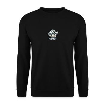Chill Time - Illustration du paresseux - Sweat-shirt Unisexe - noir - Devant - Alina (178cm) & Michal (187cm)
