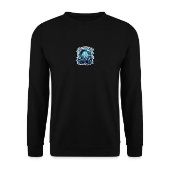 Ressentez les rythmes - Illustration d'un casque - Sweat-shirt Unisexe - noir - Devant - Alina (178cm) & Michal (187cm)