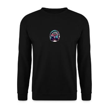 Ressentez les rythmes - Illustration d'un casque - Sweat-shirt Unisexe - noir - Devant - Alina (178cm) & Michal (187cm)