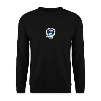 Rêvez grand - Illustration d’étoile filante - Sweat-shirt Unisexe - noir - Devant - Alina (178cm) & Michal (187cm)