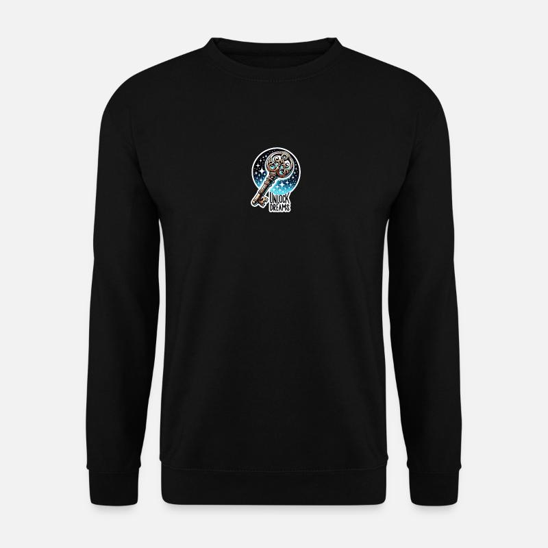 Unlock Dreams - Key Illustration - Unisex Sweatshirt - black