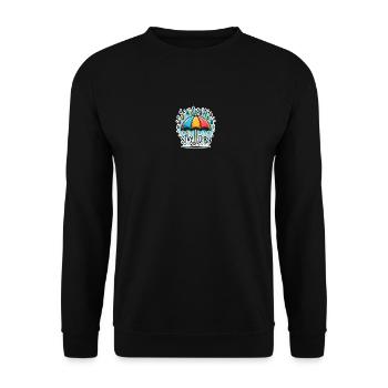 Stay Dry - Umbrella Illustration - Unisex Sweatshirt - black - Front - Alina (178cm) & Michal (187cm)