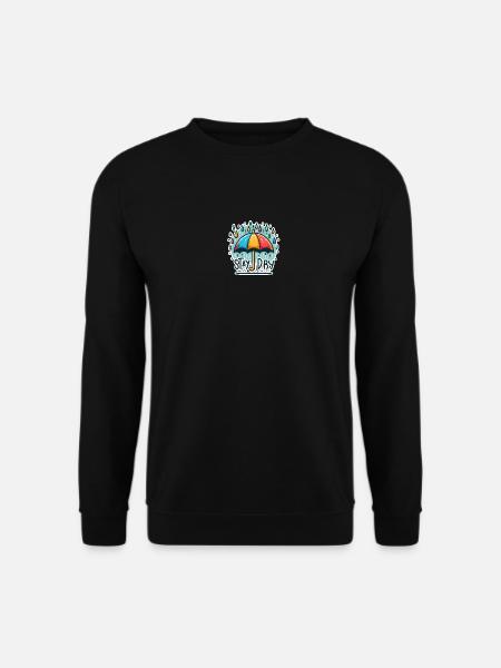 Stay Dry - Umbrella Illustration - Unisex Sweatshirt - black