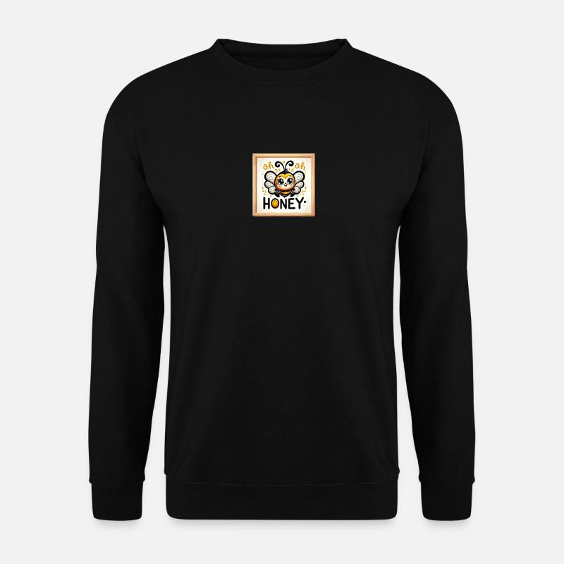 Oh Honey - Bees Illustration - Unisex Sweatshirt - black