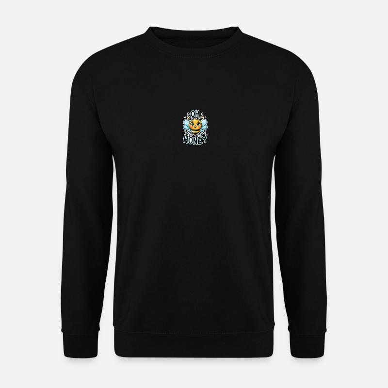 Oh Honey - Bees Illustration - Unisex Sweatshirt - black