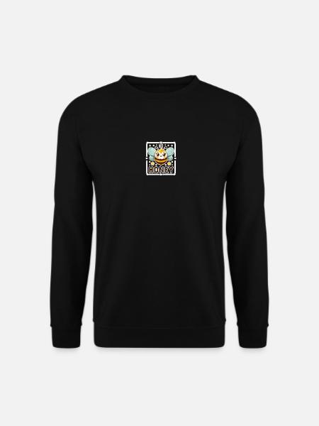 Oh Honey - Bees Illustration - Unisex Sweatshirt - black