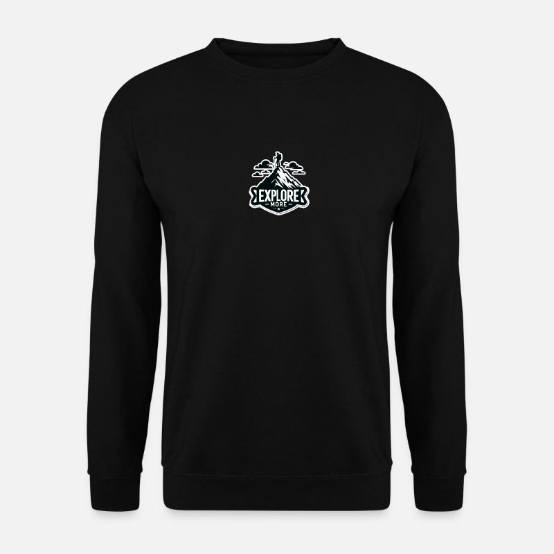 Explore more - Wanderer - Unisex Pullover - Schwarz