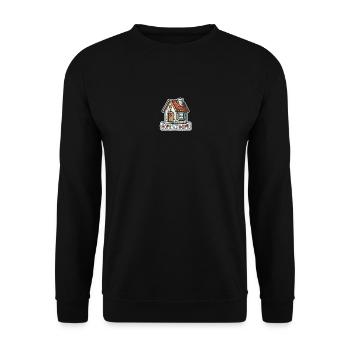 Home Sweet Home - Illustration de maison - Sweat-shirt Unisexe - noir - Devant - Alina (178cm) & Michal (187cm)