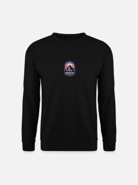 Mountain High - Berg Illustration - Unisex Sweatshirt - black