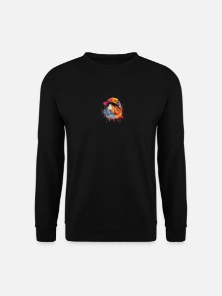 Cochon d’Inde cool - Sweat-shirt Unisexe - noir