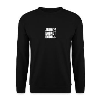 Judo Boulot Dodo Cadeau Judoka Judo Judo Judo judo - Sweat-shirt Unisexe - noir - Devant - Alina (178cm) & Michal (187cm)