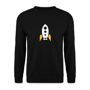 Vaisseau spatial - Sweat-shirt Unisexe - noir - Devant - Alina (178cm) & Michal (187cm)