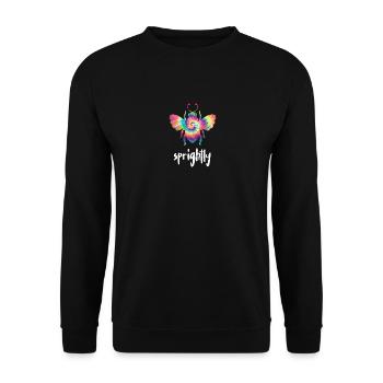 Tie Dye Bee Spright Biene Be Spbright - Sweat-shirt Unisexe - noir - Devant - Alina (178cm) & Michal (187cm)