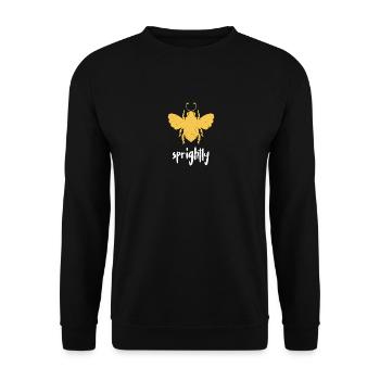 Abeille jaune Abeille vive Soyez vif - Sweat-shirt Unisexe - noir - Devant - Alina (178cm) & Michal (187cm)