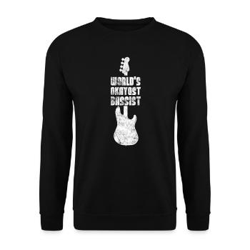 Le bassiste mondial d'Okayest - Sweat-shirt Unisexe - noir - Devant - Alina (178cm) & Michal (187cm)