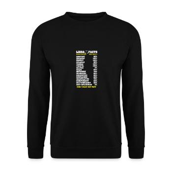 Sternzeichen Waage - Unisex Pullover - Schwarz - Vorne - Alina (178cm) & Michal (187cm)