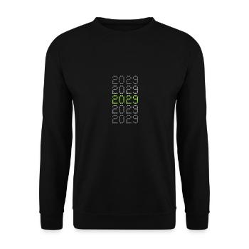 2029 - Unisex Pullover - Schwarz - Vorne - Alina (178cm) & Michal (187cm)