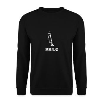 Mailo comme musique de cuivres - Sweat-shirt Unisexe - noir - Devant - Alina (178cm) & Michal (187cm)