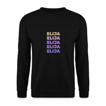 Elijah - Unisex Sweatshirt - black - Front - Alina (178cm) & Michal (187cm)