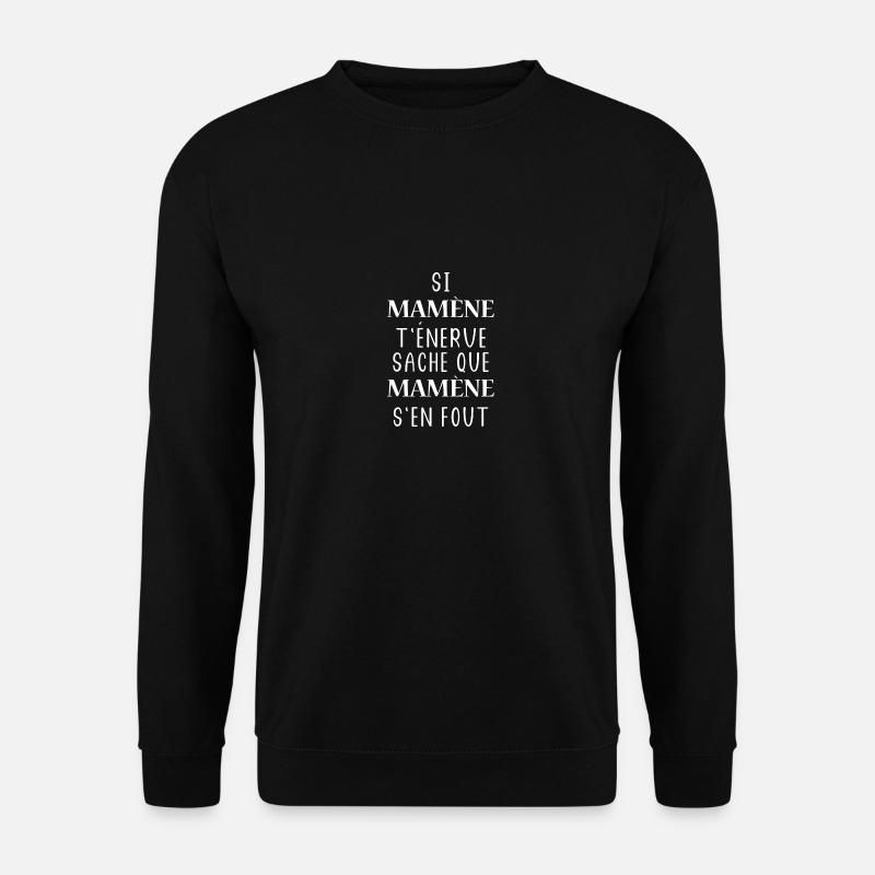 MAMENE - Sweat-shirt Unisexe - noir