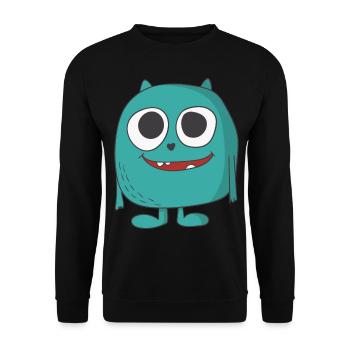 cute monster - Unisex Sweatshirt - black - Front - Alina (178cm) & Michal (187cm)