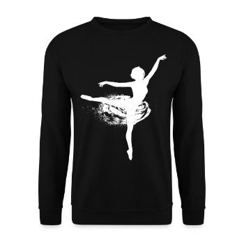 Ballet dancer - Unisex Sweatshirt - black - Front - Alina (178cm) & Michal (187cm)