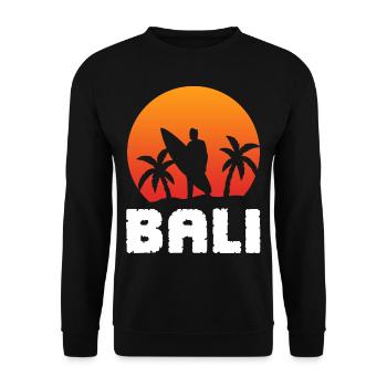 Surf surf surf de Bali Surf surfergirl - Sweat-shirt Unisexe - noir - Devant - Alina (178cm) & Michal (187cm)
