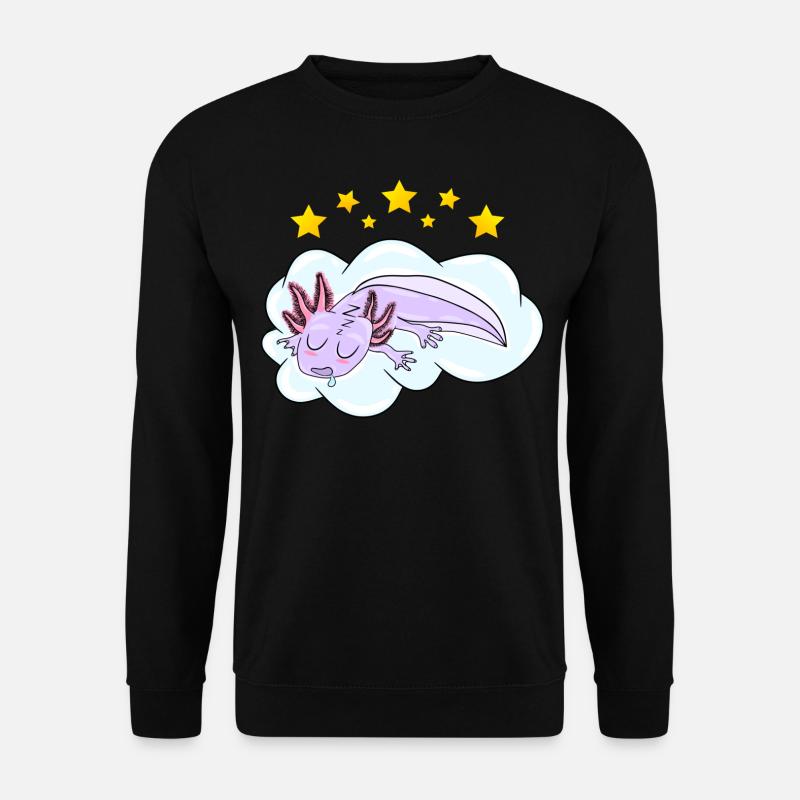 Sleeping Oxolotl - Unisex Sweatshirt - black