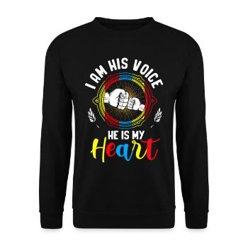 Autistic Autism Autism Awareness Day Asperger's Child - Unisex Sweatshirt - black - Front - Alina (178cm) & Michal (187cm)