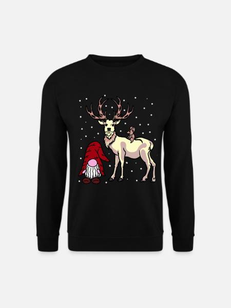 Nikolaus Xmas Weihnachten Fantasy Christmas Kind - Unisex Pullover - Schwarz