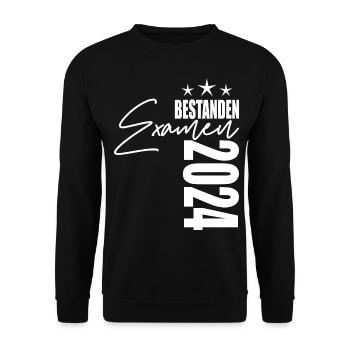 Examen 2024 - Unisex Pullover - Schwarz - Vorne - Alina (178cm) & Michal (187cm)