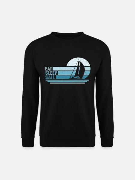 Eat Sleep Sail - Unisex Sweatshirt - black