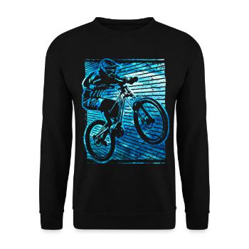 VTT | Vélo de montagne | VTT | VTT - Sweat-shirt Unisexe - noir - Devant - Alina (178cm) & Michal (187cm)