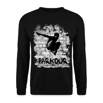Parkour - Unisex Pullover - Schwarz - Vorne - Alina (178cm) & Michal (187cm)